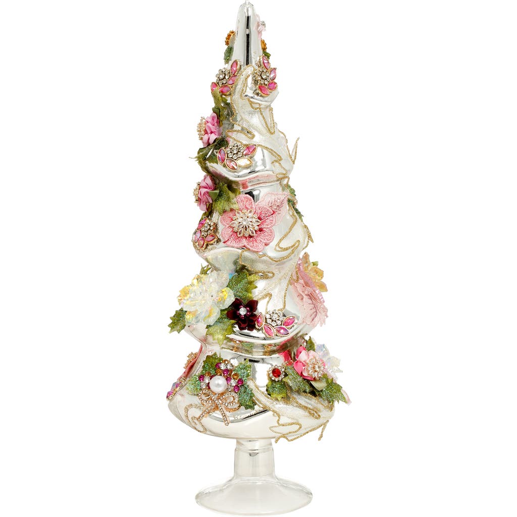 Mark Roberts Jeweled Tree, Pink, Small In Multi