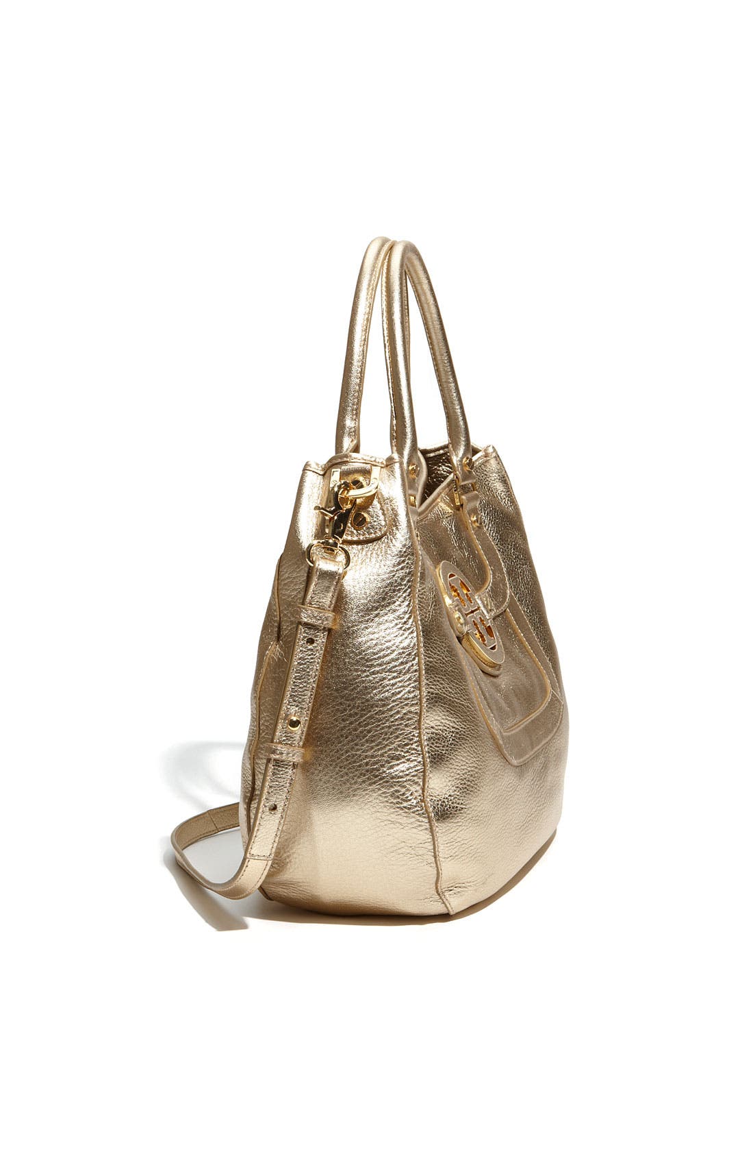 'Amanda' Leather Hobo, Alternate, color, GOLD