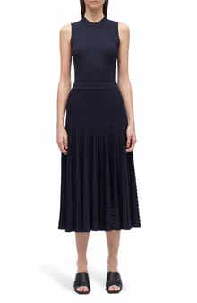 Pointelle Rib Midi Skirt