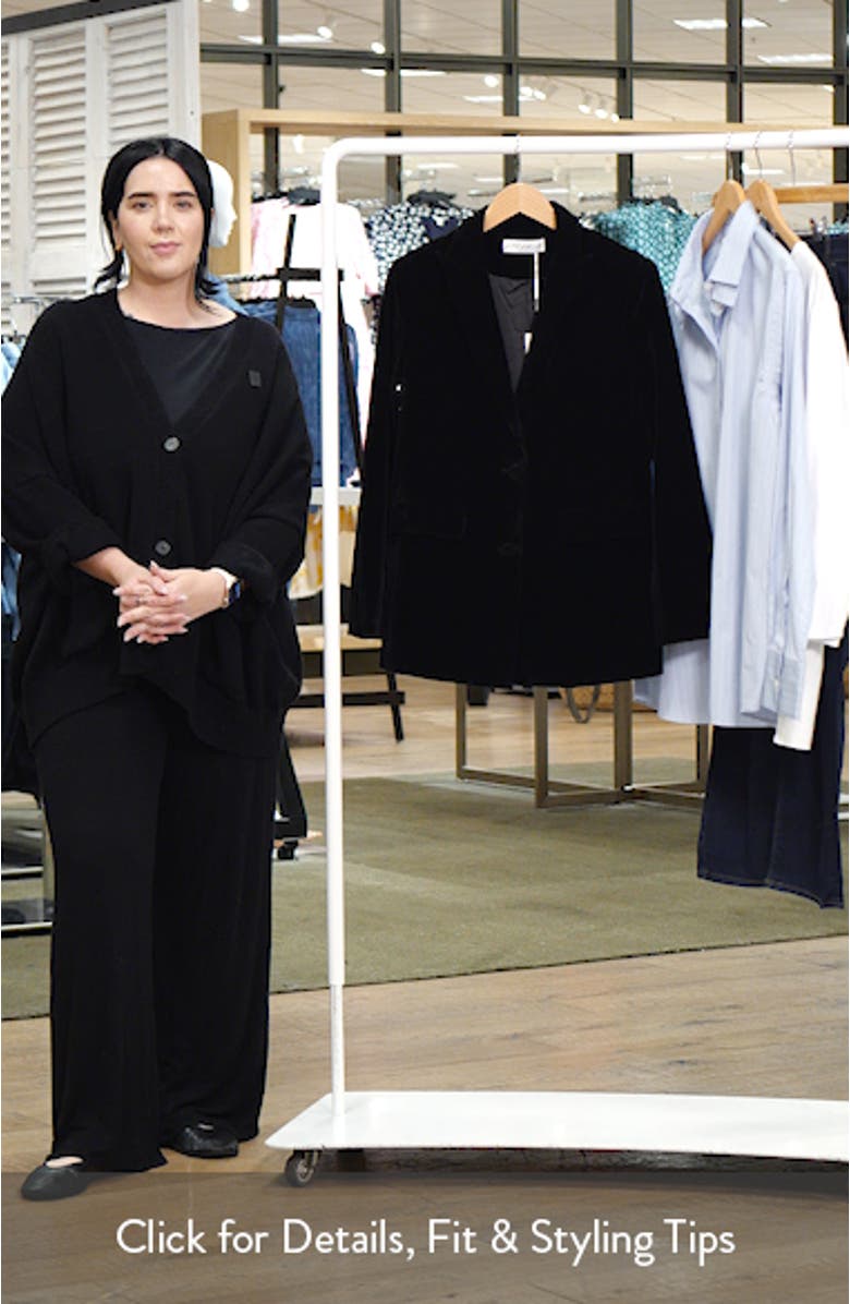 Clive Two-Button Velvet Blazer, sales video thumbnail