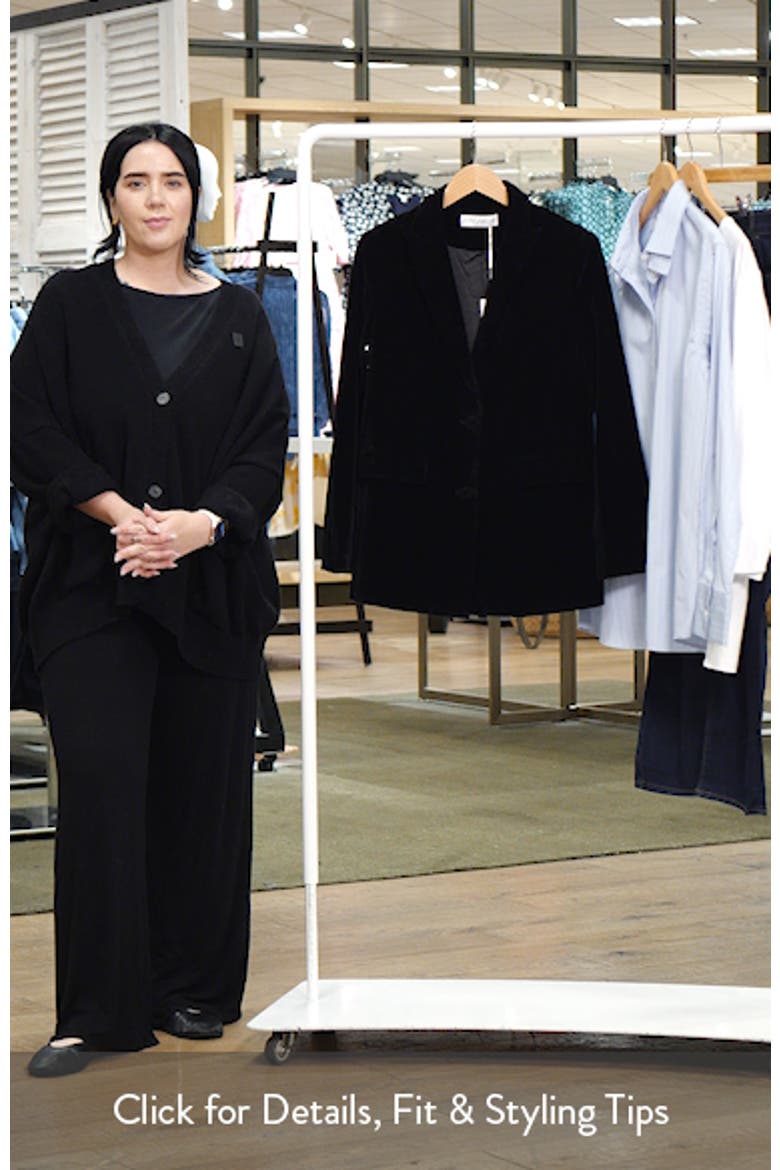 Clive Two-Button Velvet Blazer video