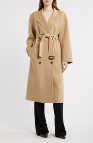 Theory Double Breasted Longline Trench Coat