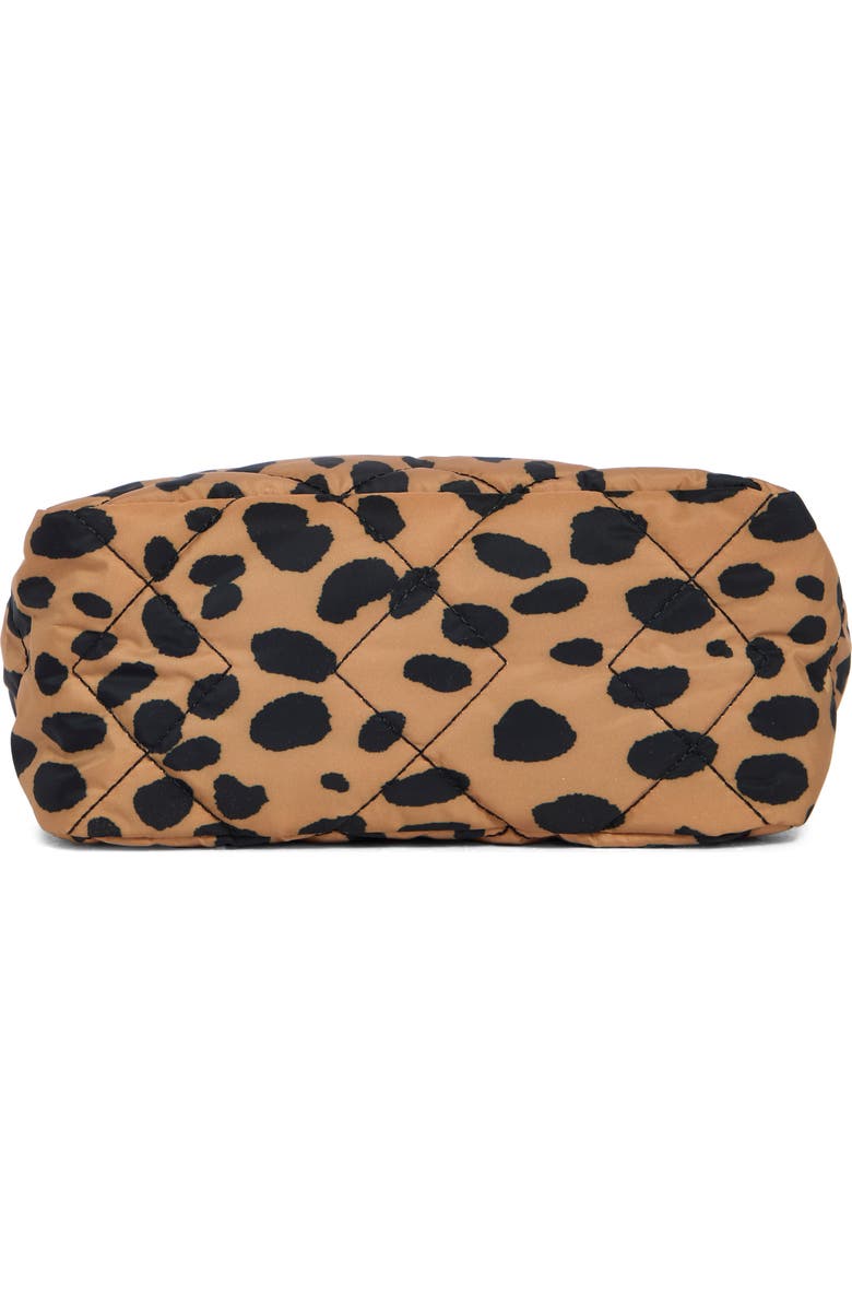 Marc Jacobs Cheetah Print Quilted Nylon Crossbody Bag, Alternate, color, Dark Khaki/ Black