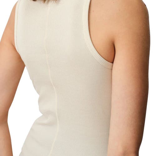 Hikerkind Ribbed Merino Tank Top In White