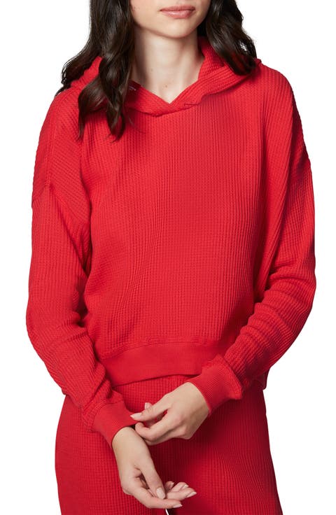 Oversize Waffle Knit Hoodie