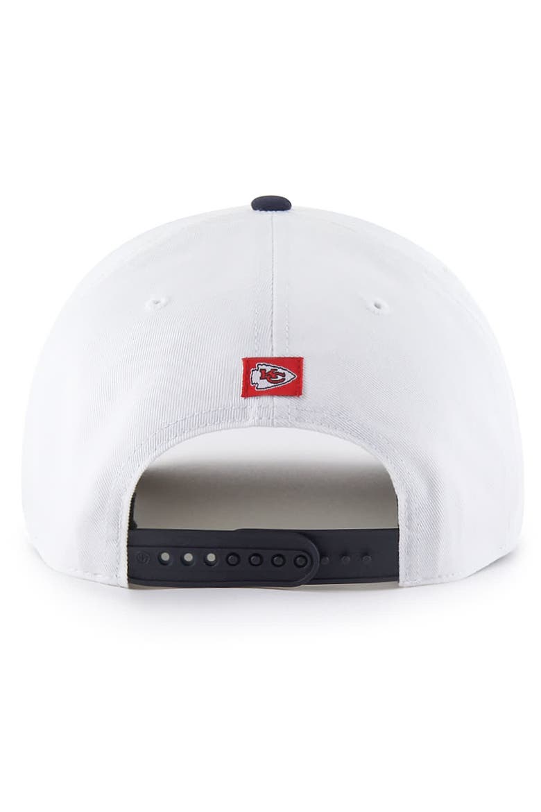 Men's '47 White Kansas City Chiefs Patriotic Overhand Hitch Adjustable Hat, Alternate, color, White