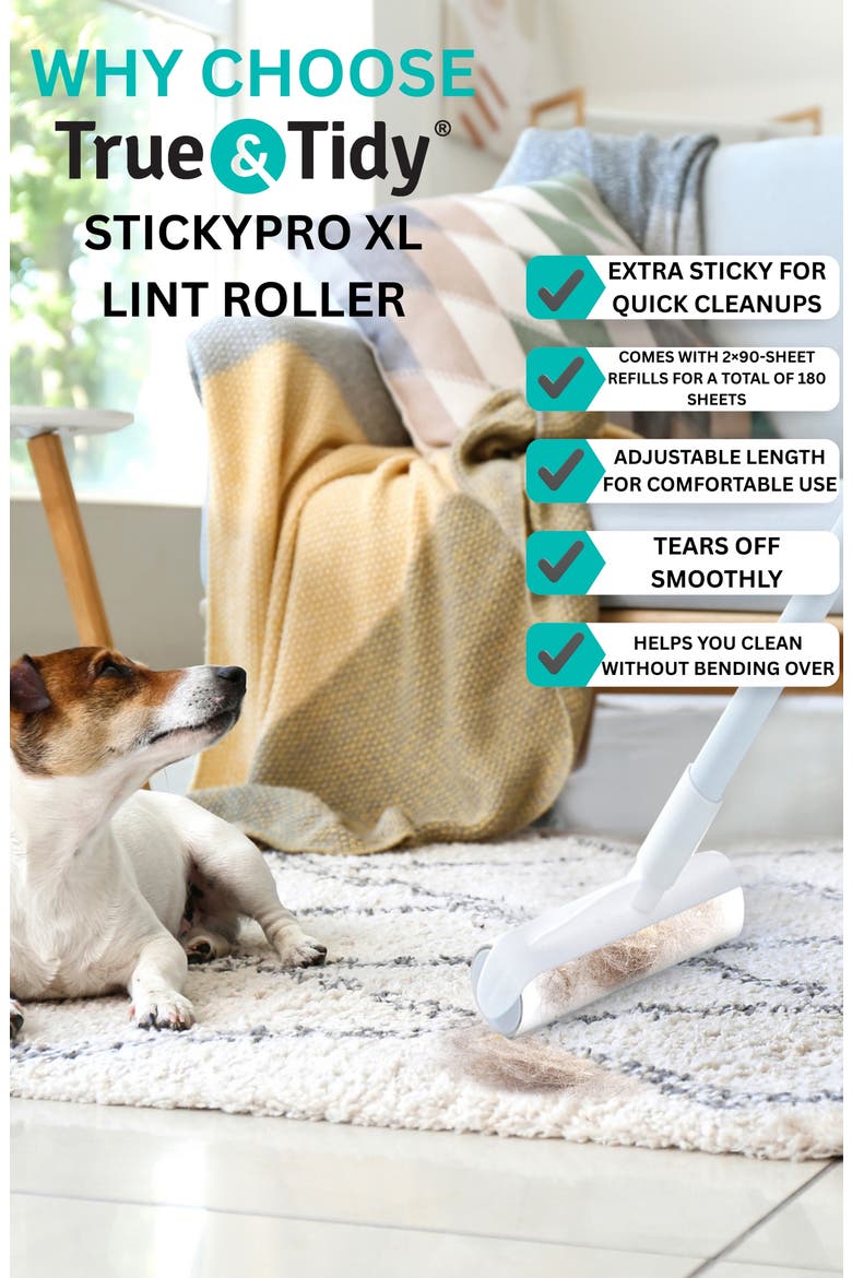 4-Pack StickyPro XL Lint Roller Refills, Alternate, color, WHITE