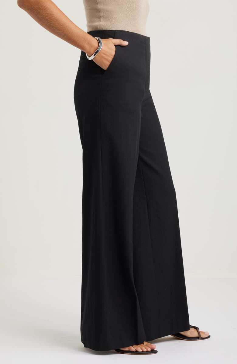 Nordstrom High Waist Wide Leg Pants, Alternate, color, Black