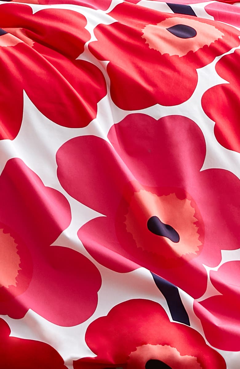 Marimekko Unikko Comforter & Sham Set, Alternate, color, Red