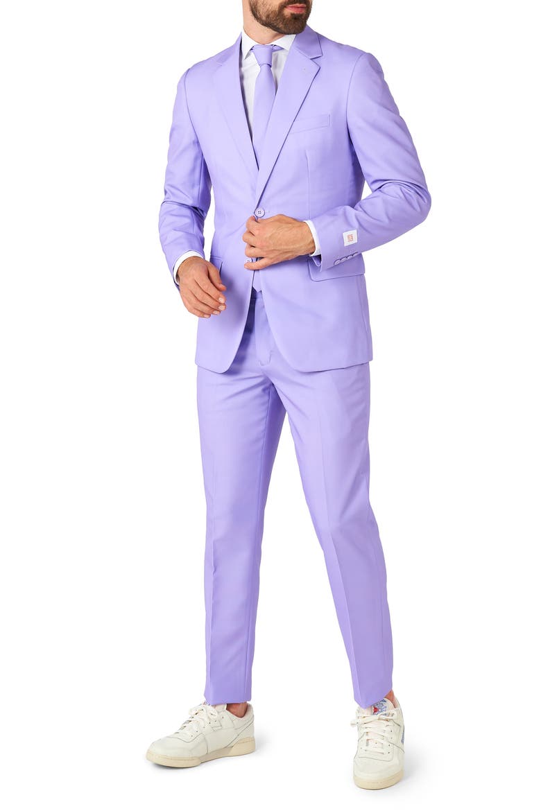 Lavish Lavender Slim Fit Two-Piece Suit & Tie Set, Main, color, LAVENDER