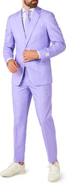 OppoSuits Lavish Lavender Slim Fit Two-Piece Suit & Tie Set