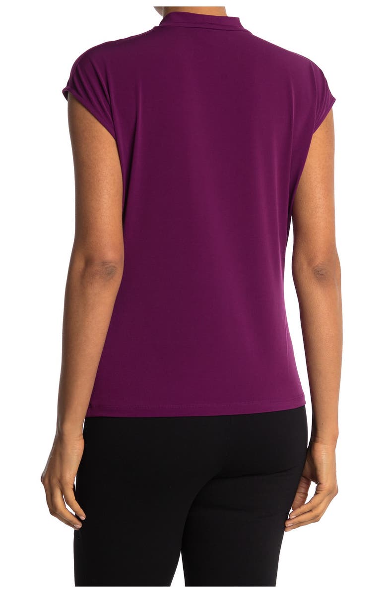 Calvin Klein Cowl Neck Cap Sleeve Blouse, Alternate, color,