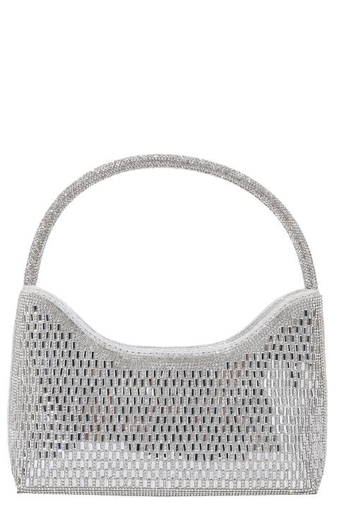 Rhinestone Beaded Shoulder Bag