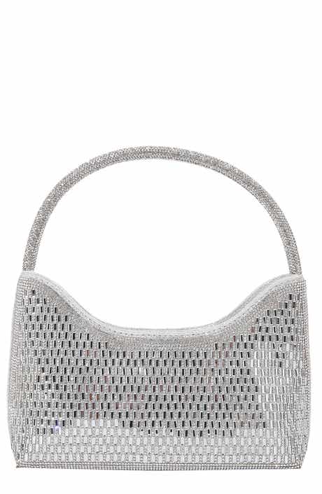BERNESS Rhinestone Beaded Shoulder Bag