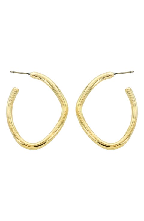 Organic Hoop Earrings