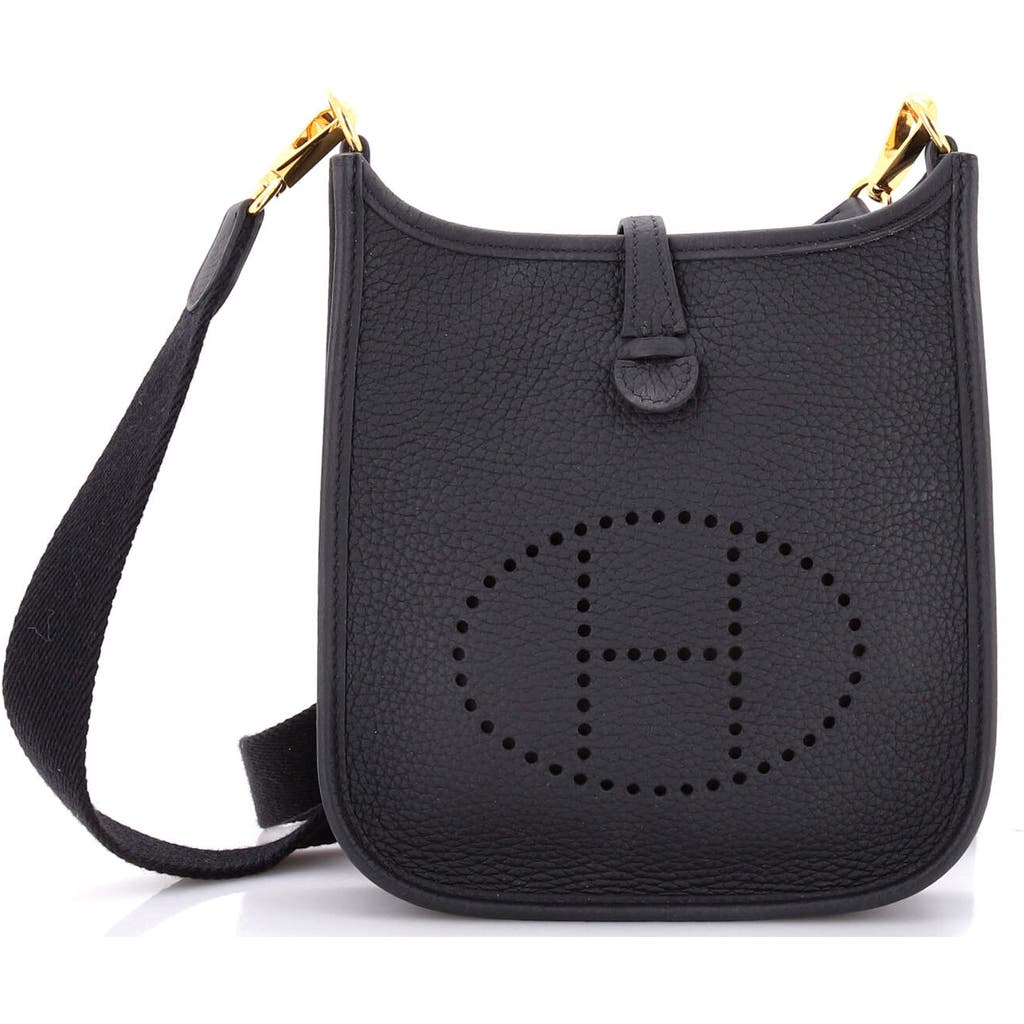 Pre-owned Hermes Hermes Evelyne Bag Gen Iii Clemence Tpm In Black