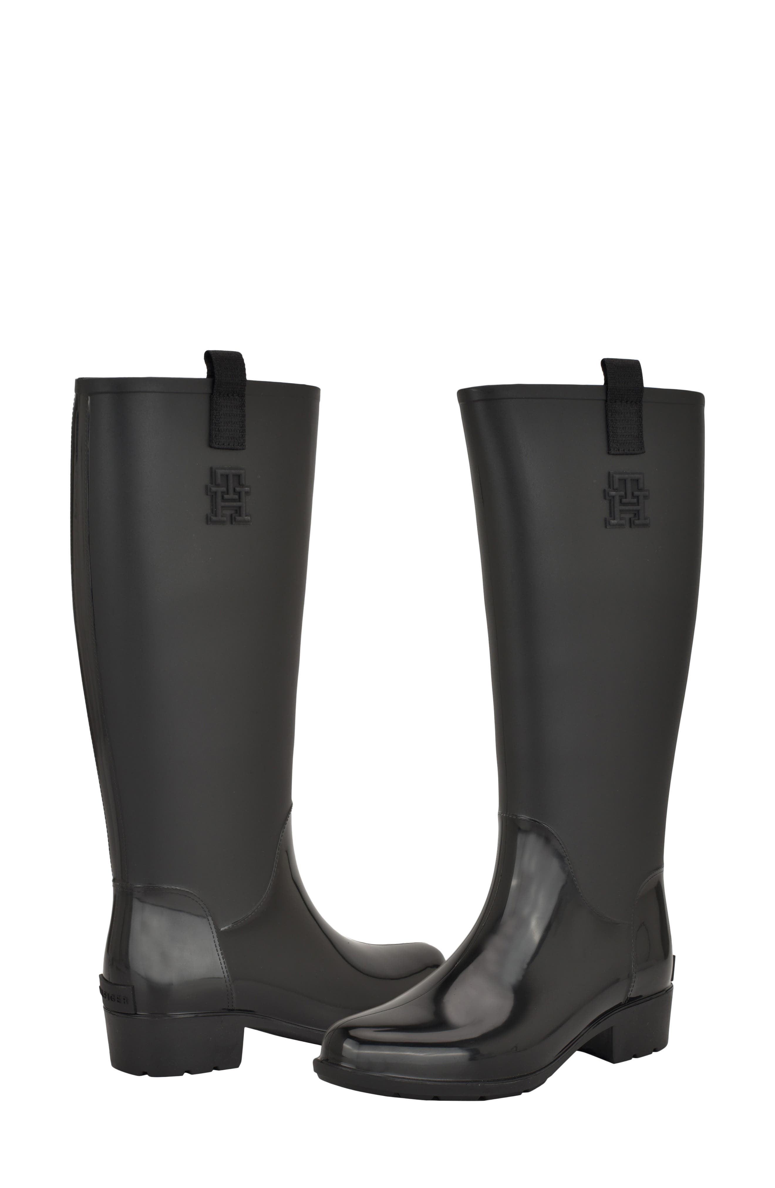 Tommy Hilfiger Karissa Rain Boot, Alternate, color, Black