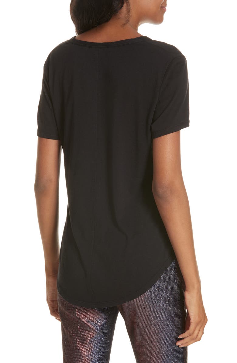 Veronica Beard Cindy V-Neck T-Shirt, Alternate, color, 