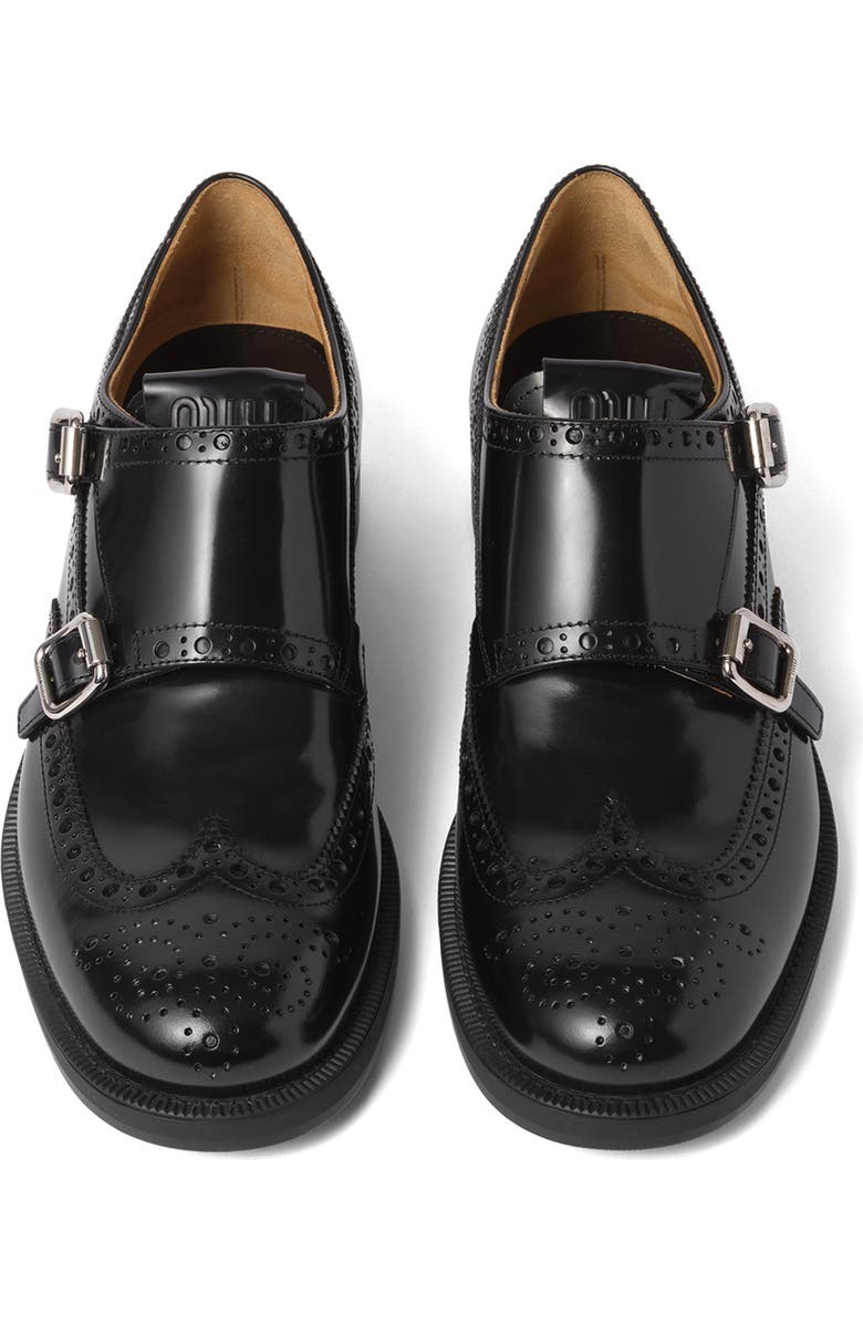 Miu Miu x Church's Double Monk Strap Shoe, Alternate, color,