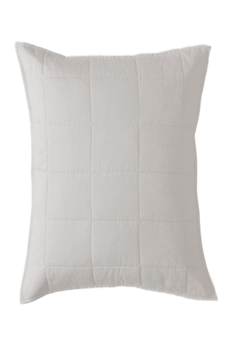 Organic Quilted Sham 2-Pack, Main, color, White