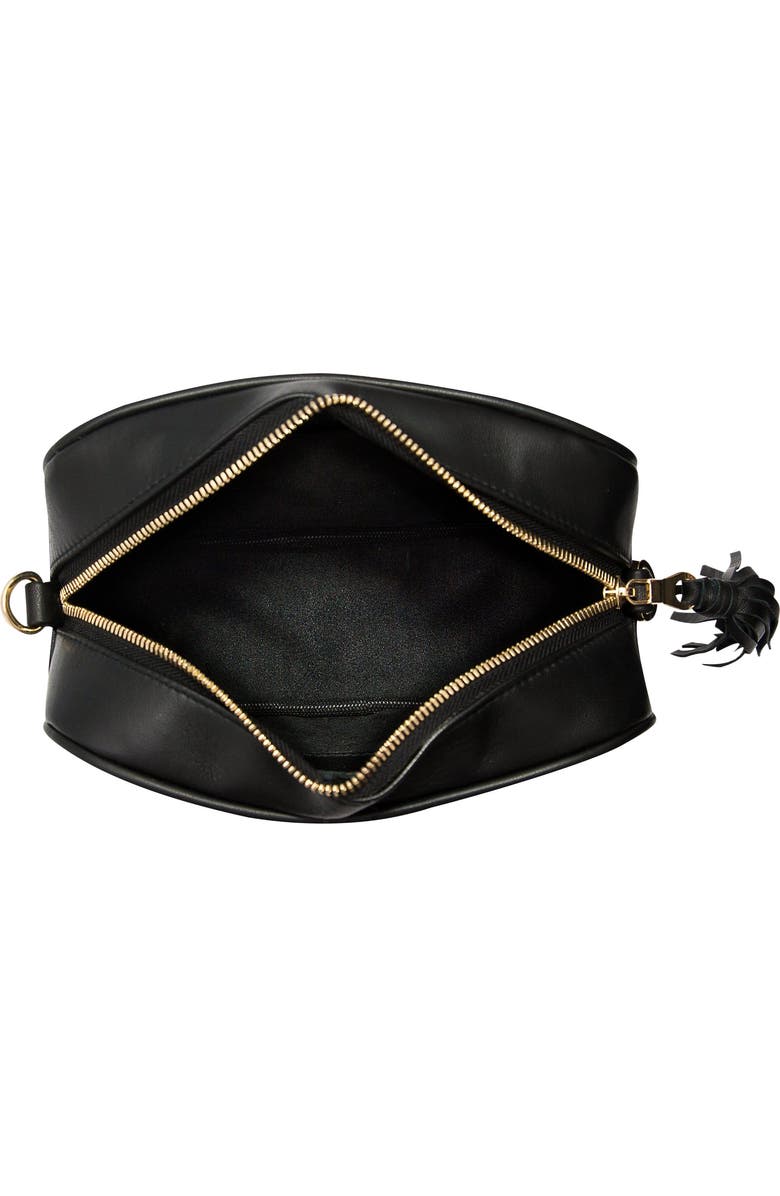 The Artisan & Company Mini Quilted Leather Camera Bag, Alternate, color, Black