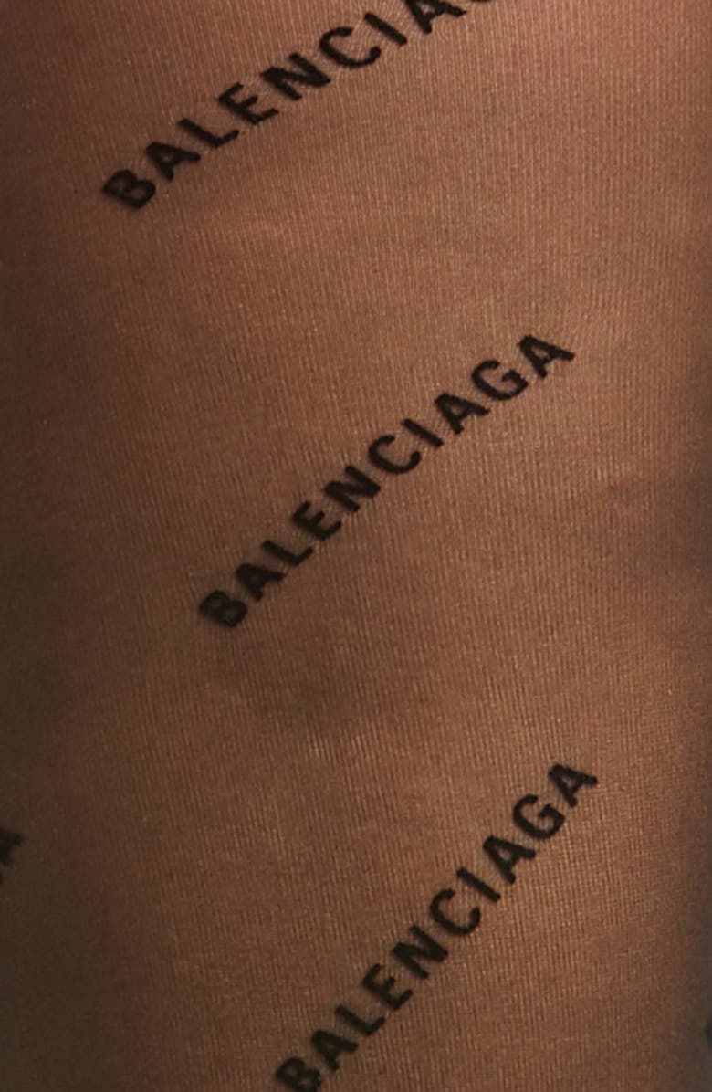 Balenciaga Logo Tights, Alternate, color, 