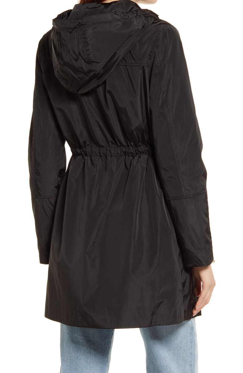 Via Spiga Packable Water Repellent Rain Jacket, Alternate, color, 