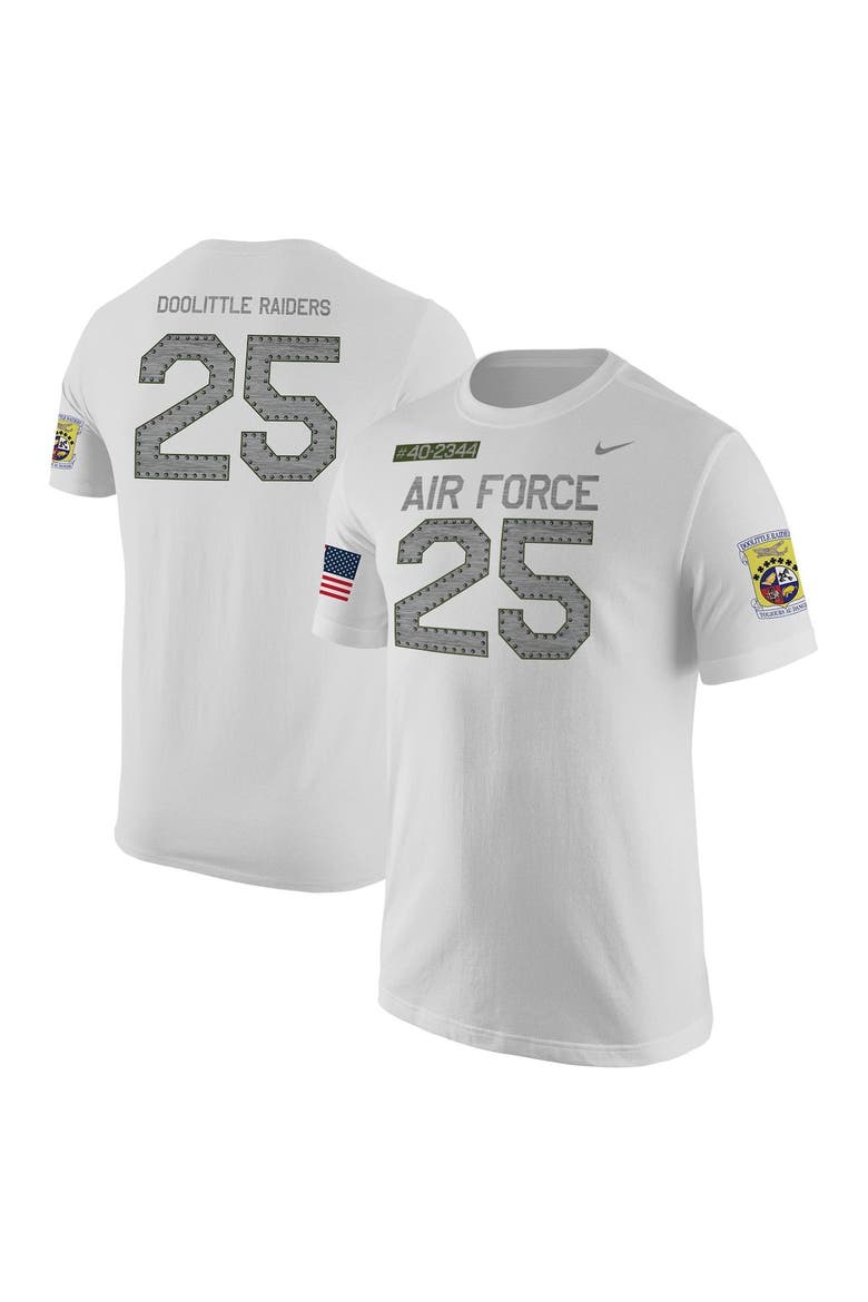Men's Nike  White Air Force Falcons Rivalry Replica Jersey T-Shirt, Main, color, White