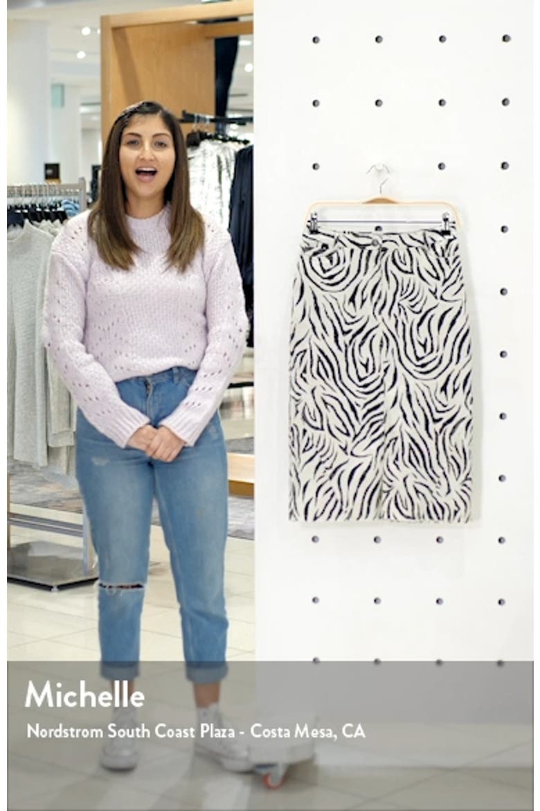 Zebra Print Denim Skirt video