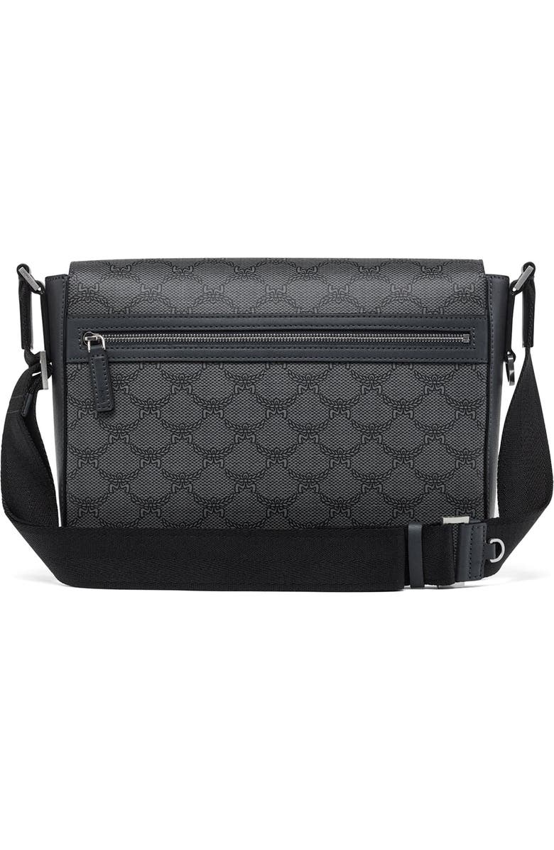 MCM Small Himmel Lauretos Coated Canvas Messenger Bag, Alternate, color,