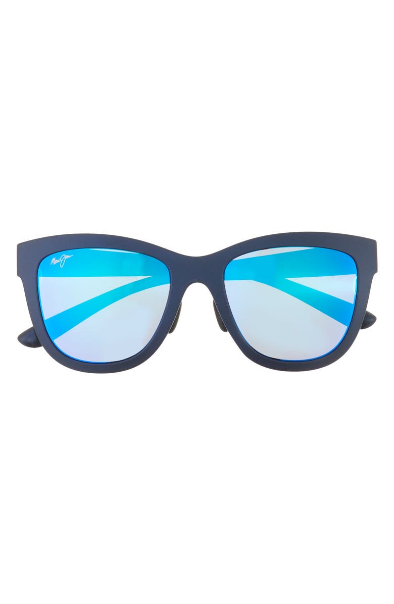 Maui Jim 52mm Cat Eye Polarized Sunglasses, Main, color, Blue Blue Blue