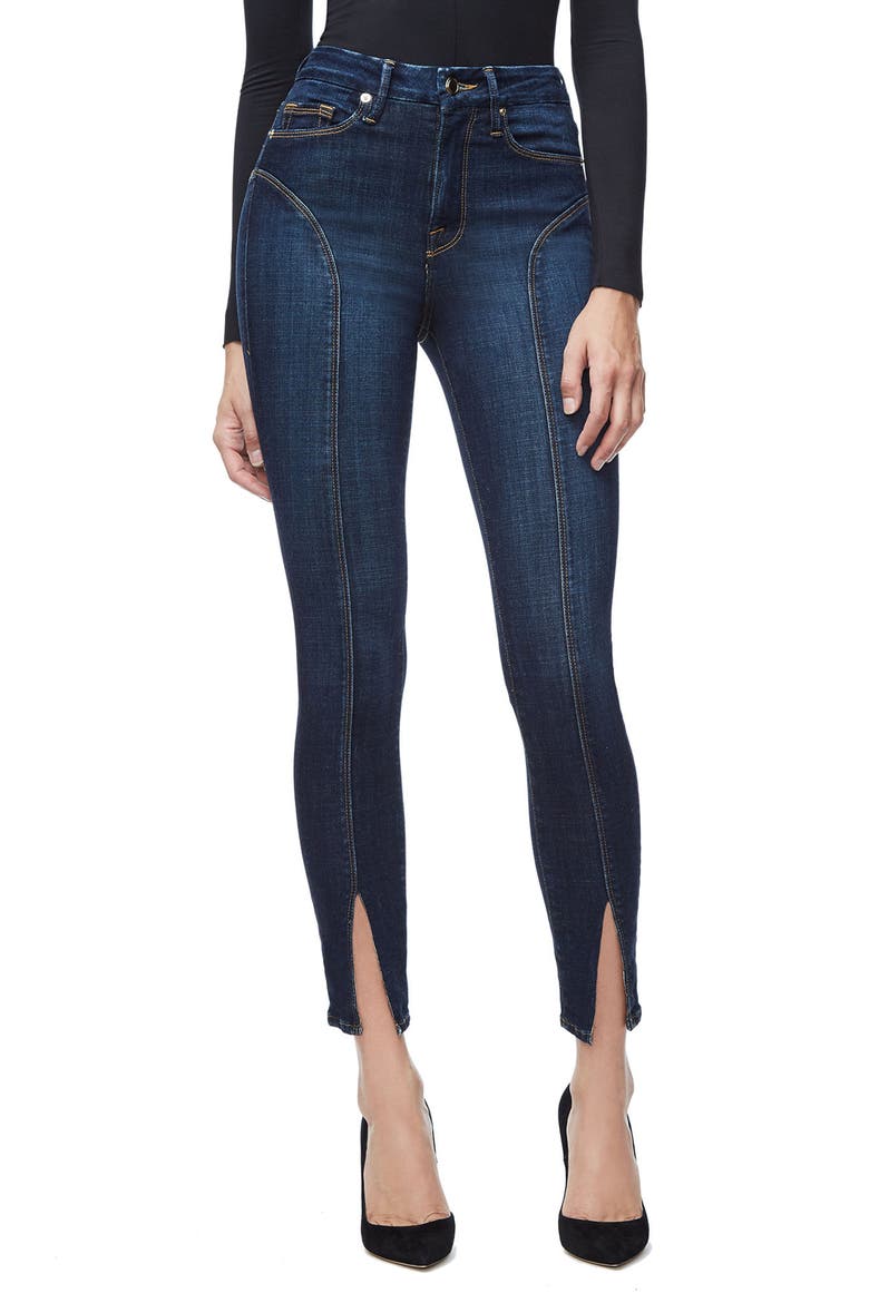 Good Legs Crop Skinny Jeans, Main, color, BLUE025