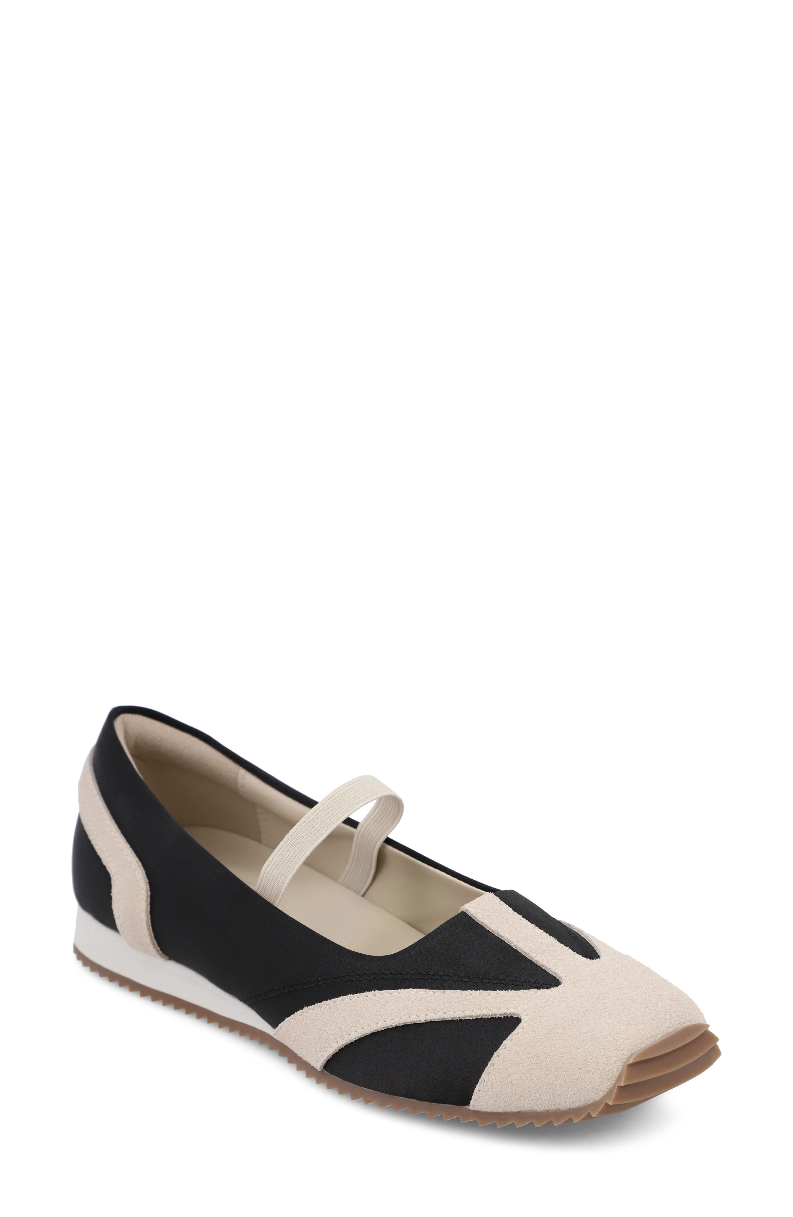 Via Mary Jane Flat, Main, color, BLACK/ CREAM