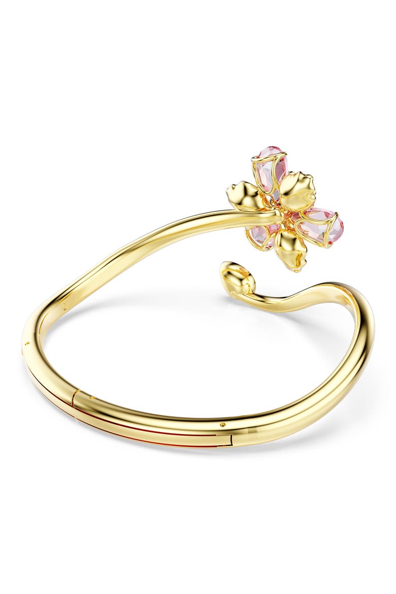 Idyllia Crystal Flower Bypass Bracelet, Alternate, color, MULTICOLORED