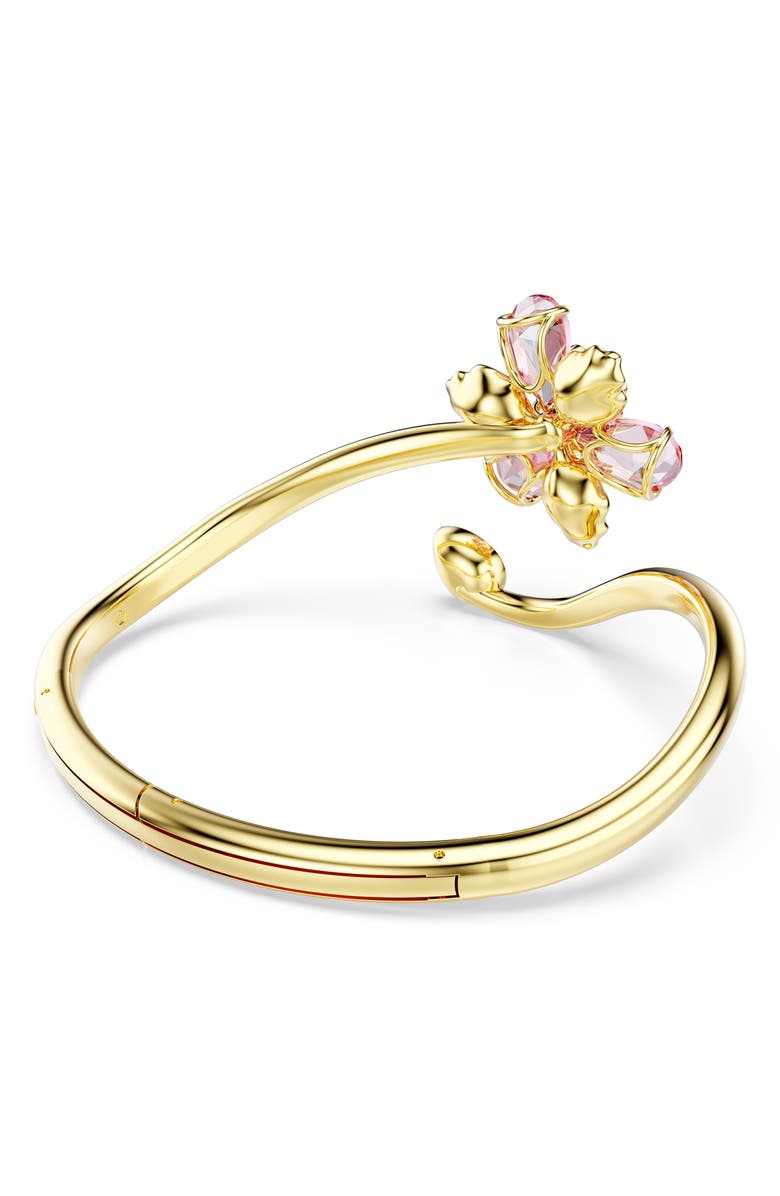 Swarovski Idyllia Crystal Flower Bypass Bracelet, Alternate, color, Multicolored