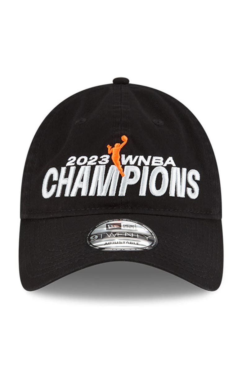 New Era Men's New Era Black Las Vegas Aces 2023 WNBA Finals Champions Locker Room 9TWENTY Adjustable Hat, Alternate, color, 