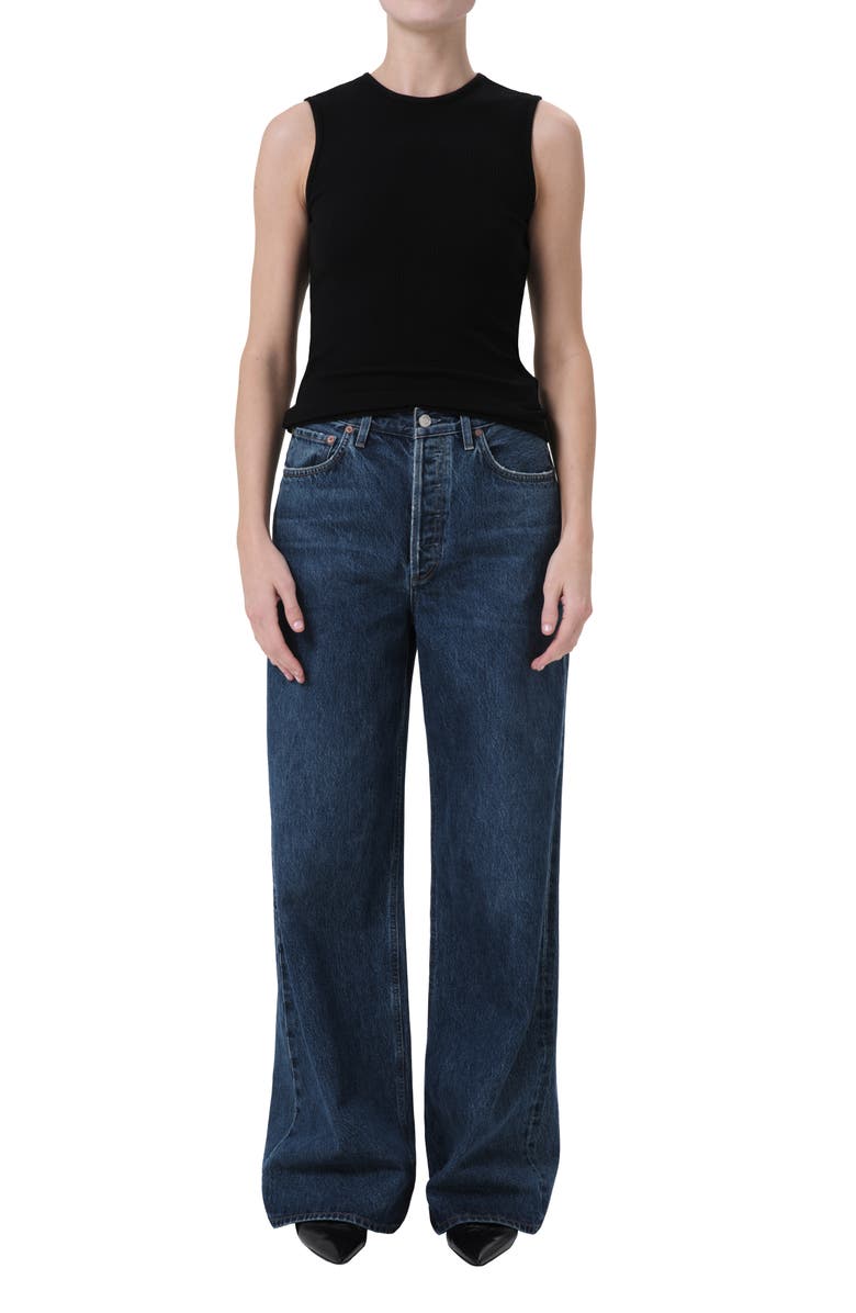 AGOLDE Dame High Waist Wide Leg Jeans, Alternate, color, 
