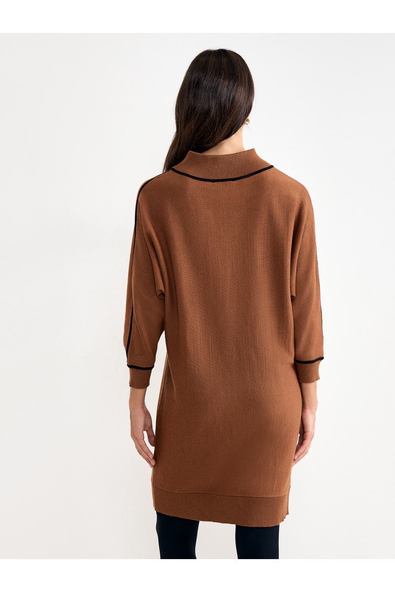 Hallie Jumper Dress, Alternate, color, Brown