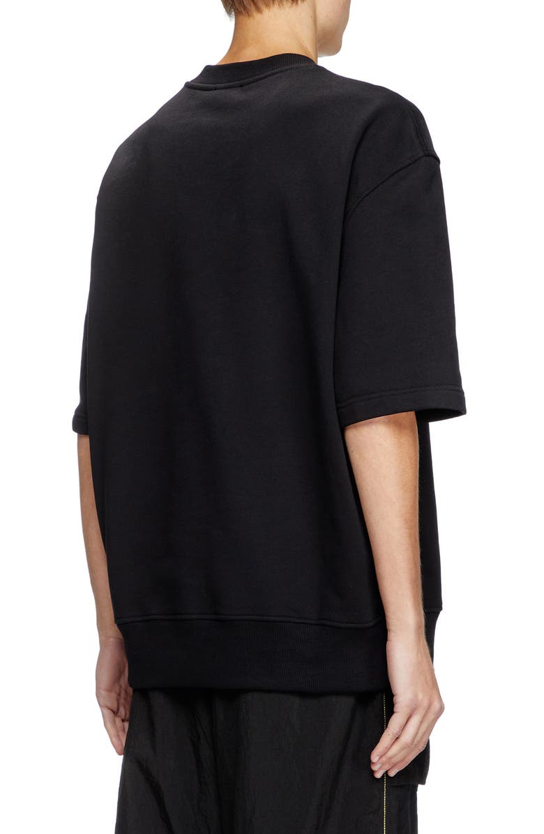 DIESEL<sup>®</sup> S-Cooling-L1 Short Sleeve Sweatshirt, Alternate, color, Deep/ Black