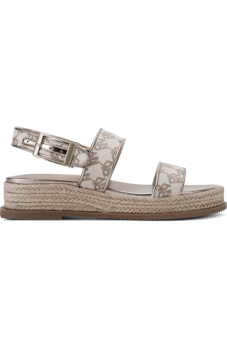 DKNY Berris Slingback Platform Espadrille, Alternate, color, Bone