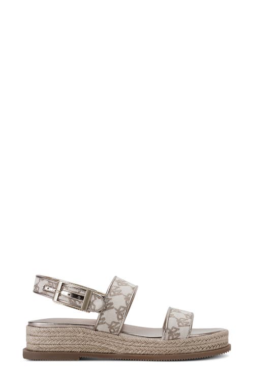 Dkny Berris Slingback Platform Espadrille In Bone