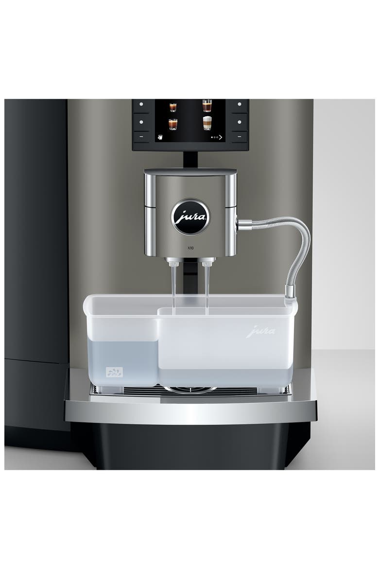 X10 Dark Inox Coffee Machine, Alternate, color, GREY