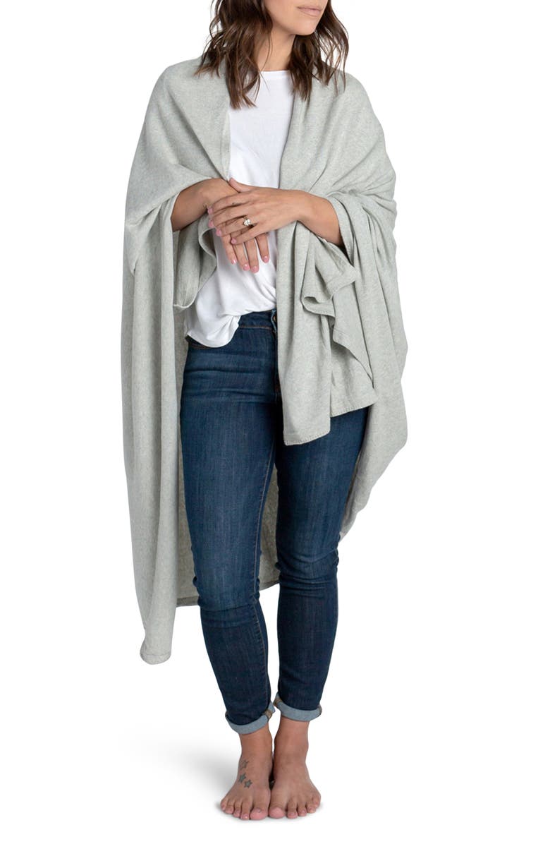 zestt organics zestt Organic Cotton Travel Set, Alternate, color, Light Grey