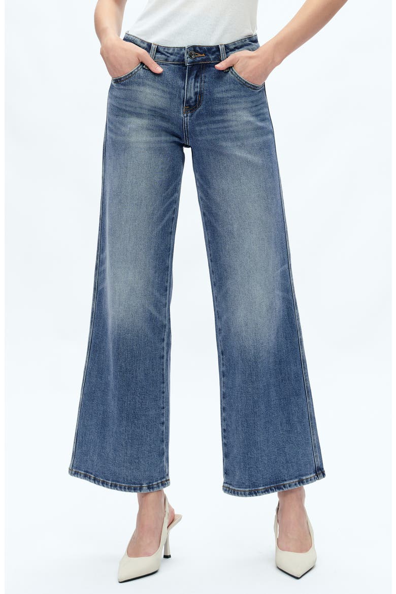 Kristy Ankle Straight Leg Jeans, Main, color, CHILLY BLUE