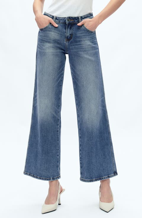 Kristy Ankle Straight Leg Jeans (Chilly Blue)