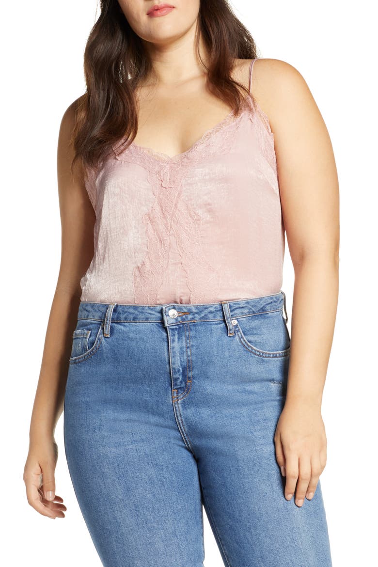 Lace Camisole Top, Alternate, color, BLUSH