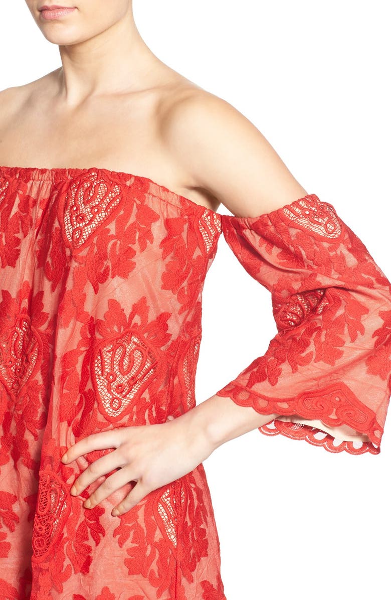 STOREE Lace Off the Shoulder Dress, Alternate, color, 