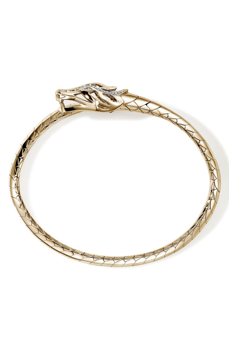 John Hardy Naga Bypass Cuff Bracelet, Alternate, color, Gold