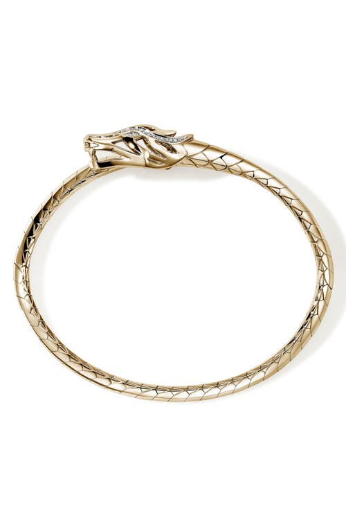 John Hardy Naga Bypass Cuff Bracelet In Gold