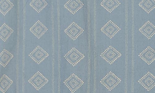 Billabong Kids' Sundays Mini Geo Print Short Sleeve Button-up Shirt In Washed Blue